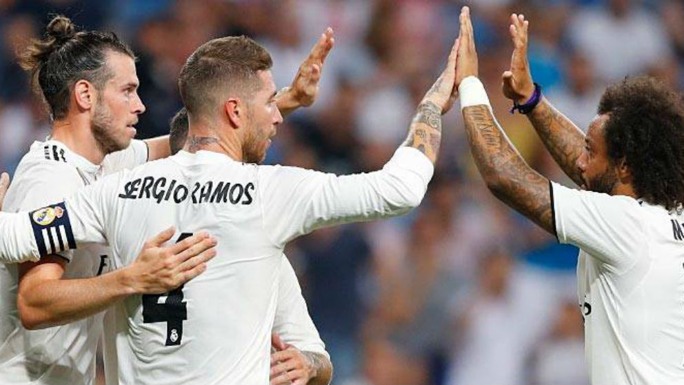 El Real Madrid celebra un gol. (Realmadrid.com)
