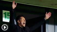 Simeone, durante la final de la Supercopa de Europa. (Getty)