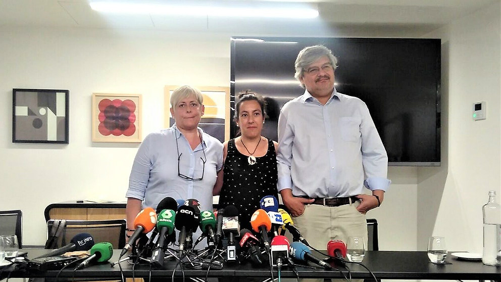 Rueda de prensa de las víctimas de los atentados de Barcelona y Cambrils. (EP)
