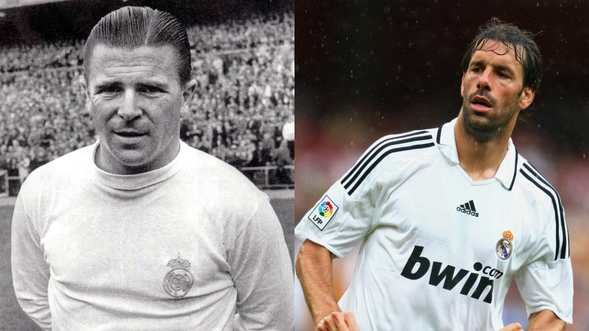 Puskas y Van Nistelrooy, dos de los únicos delanteros que han fichado por el Real Madrid teniendo más de 30 años.