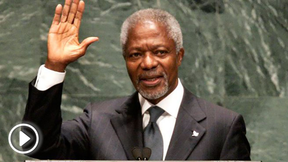 El ex secretario general de Naciones Unidas Kofi Annan ha fallecido a los 80 años de edad. Foto: AFP