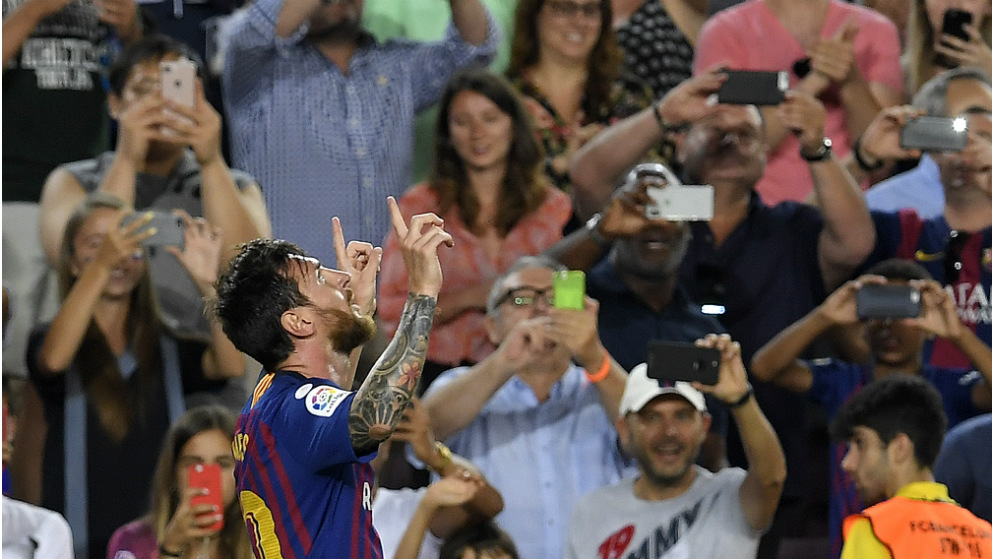 Messi vuelve a salvar al Barcelona. (AFP)