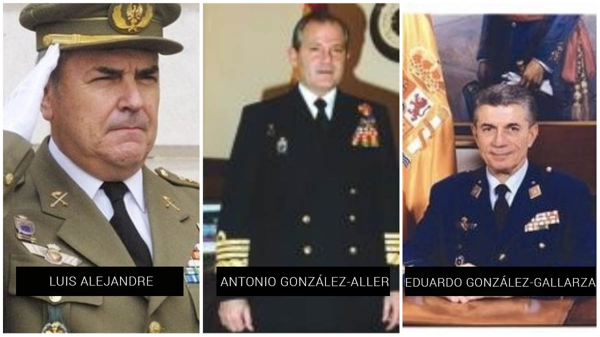 Luis Alejandre, Antonio González-Aller y Eduardo González Gallarza.