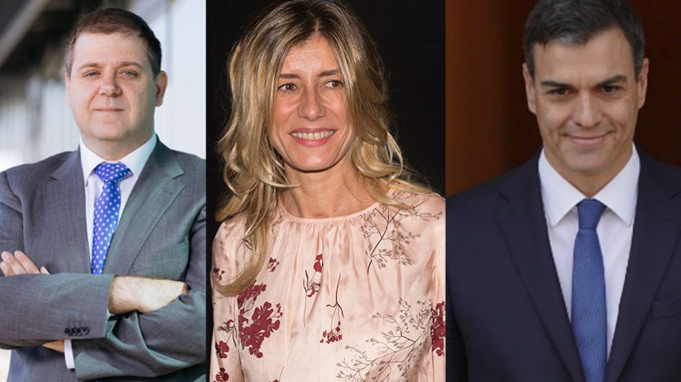 Juan Manuel Serrano, Begoña Gómez y Pedro Sánchez