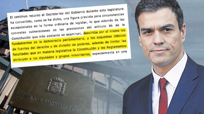 El PSOE de Sánchez alegó ante el Constitucional que gobernar por decreto ley «desvirtúa la democracia»