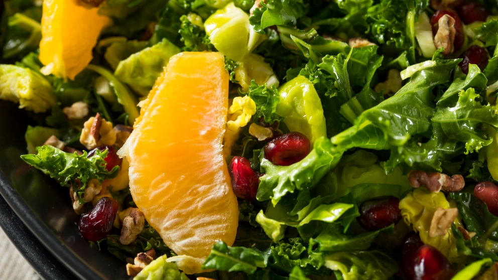 Receta de ensalada de naranja y granada