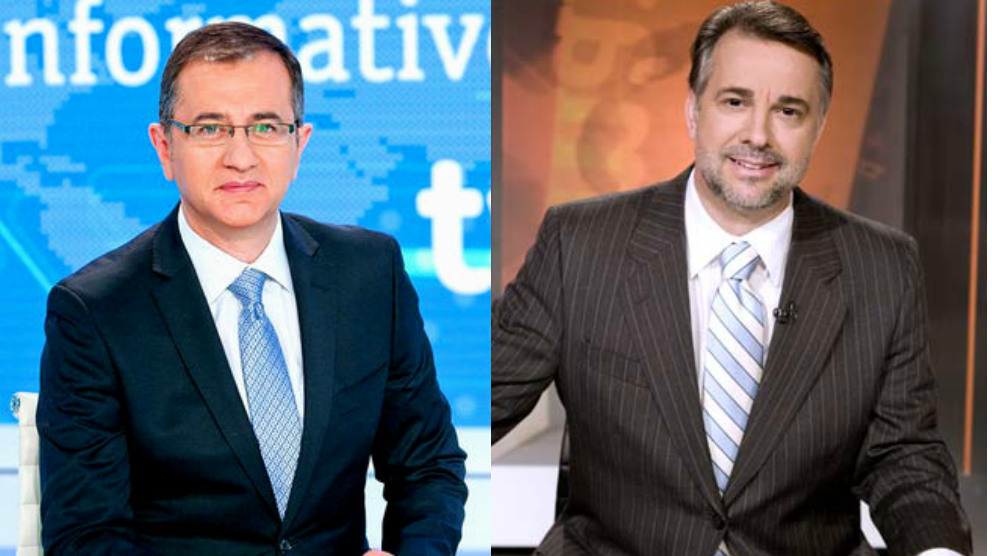 Pedro Carreño, ex director del telediario de fin de semana, y Jenaro Castro, ex director de Informe Semanal.