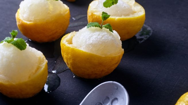 sorbete de lima-limón
