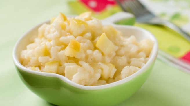 arroz con manzana