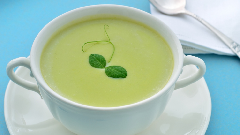 Receta de crema fría de guisantes