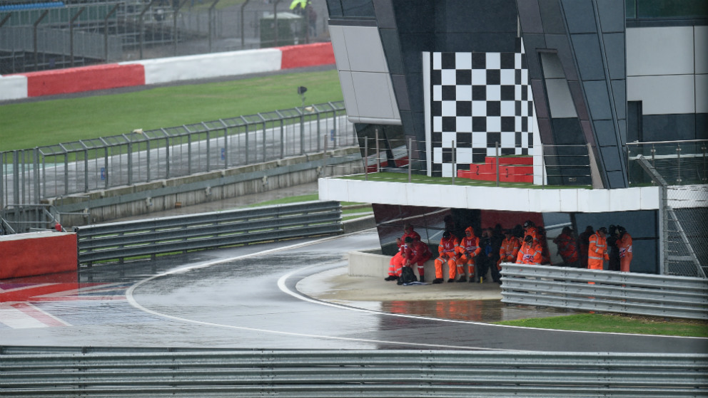 El Gran Premio de Gran Bretaña de MotoGP se cancela por la lluvia. (AFP)