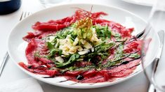 Receta de carpaccio con melón y parmesano