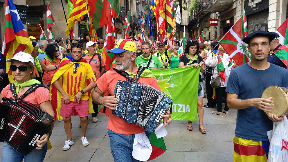 Marcha de la red separatista vasca Independentistak. (EP)