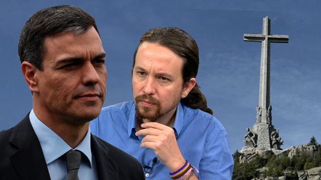 Pablo Iglesias y Pedro Sánchez y el Valle de los Caídos.