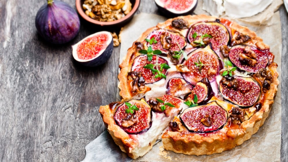 Receta de tarta de manzana con higos, un postre lleno de energía