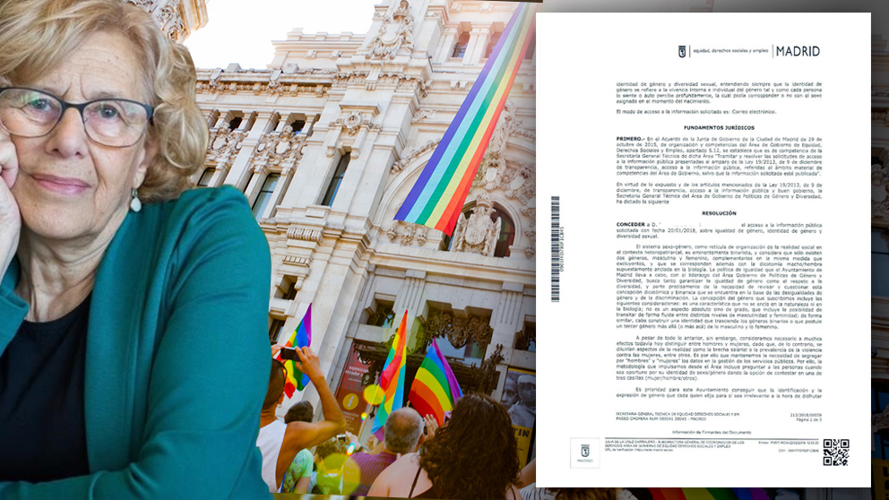 Carmena admite que el Ayuntamiento de Madrid segrega por sexos los datos para la gestión de los servicios públicos del Ayuntamiento