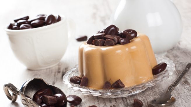 gelatina de café con queso crema