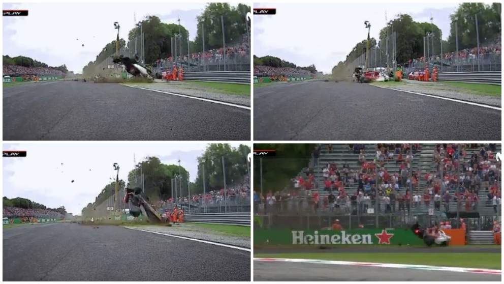 El tremendo accidente de Ericsson en los libres del Gran Premio de Fórmula 1. (Movistar+)
