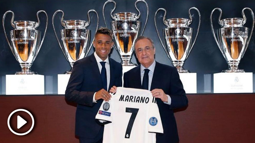 Mariano fue presentado como nuevo jugador del Real Madrid. (realmadrid.com)