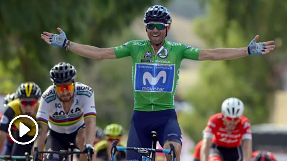 Alejandro Valverde se impuso a Sagan en Almaden.