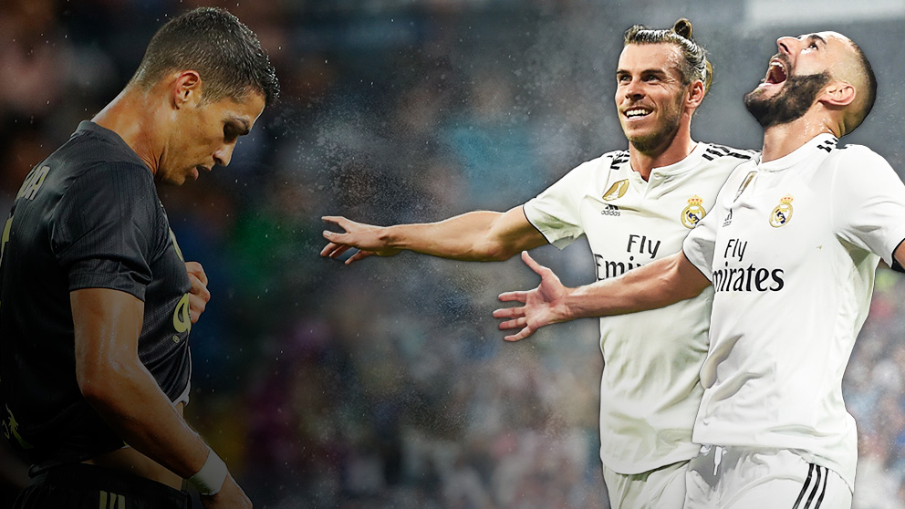 Bale y Benzema mejoran a Cristiano.