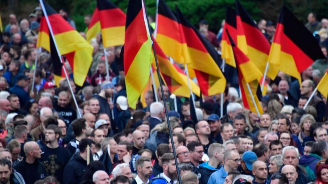 Al menos 9 heridos durante las manifestaciones convocadas en Chemnitz a pesar del enorme despliegue policial