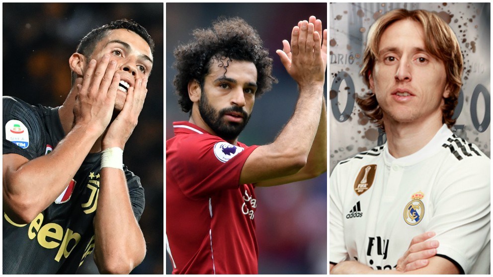 Cristiano, Salah y Modric, candidatos al premio The Best de la FIFA.