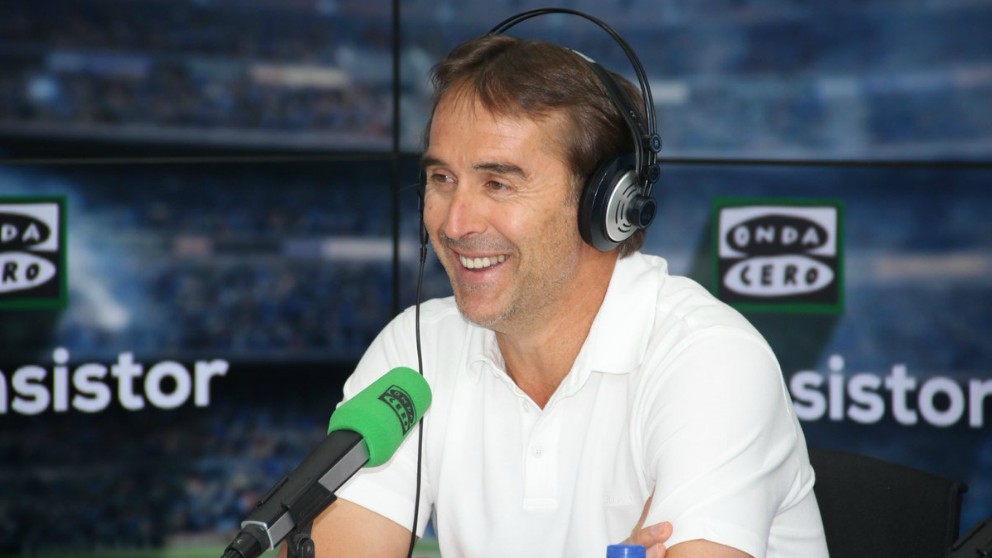 Lopetegui, en la entrevista.