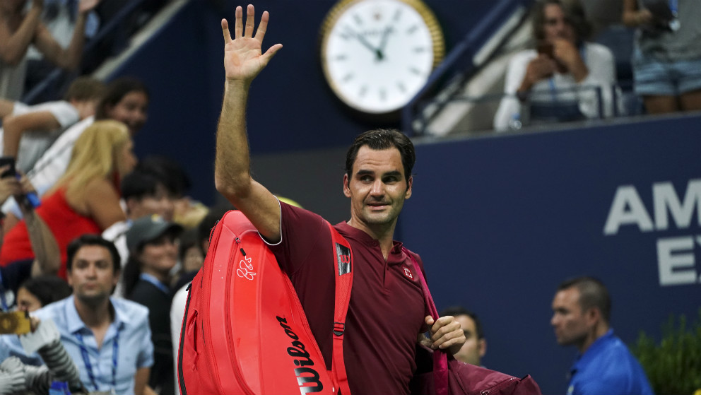 Federer dijo adiós al US Open en octavos de final. (AFP)