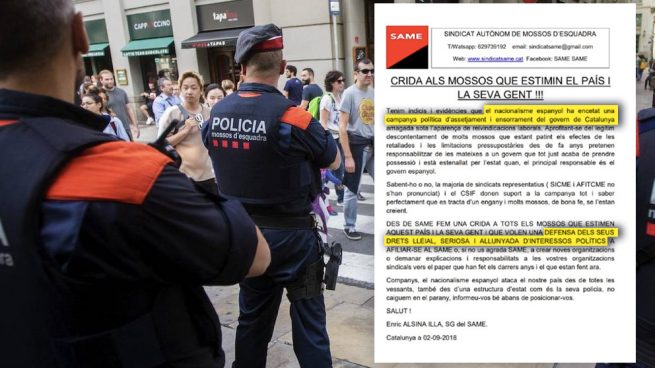 Los mossos independentistas se alían con los CDR para tomar las calles en el aniversario del 1-O