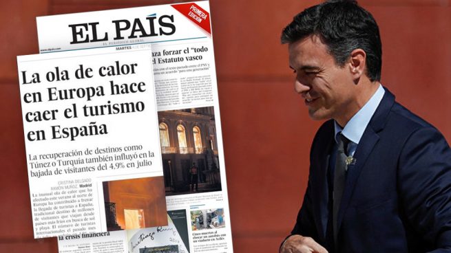 ‘El País’ ya no sabe qué hacer para ayudar a Sánchez: culpa de la caída del turismo a ¡¡¡la ola de calor!!!