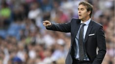 Lopetegui durante un partido del Real Madrid esta temporada. (AFP)