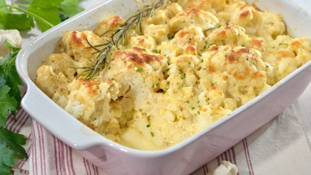 coliflor con jamón