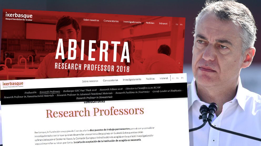 Machista gobierno vasco: ofrece 10 plazas donde «las mujeres son especialmente bienvenidas»