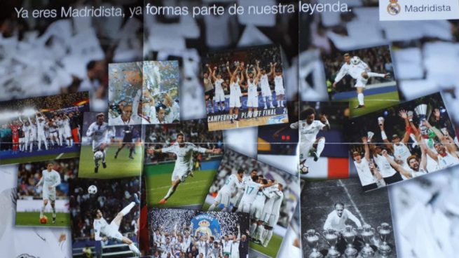 El Real Madrid da la bienvenida a nuevos socios con un póster de leyendas… sin Cristiano