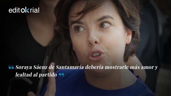 ¡Qué poco amor muestra Soraya al partido!