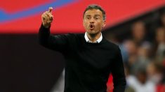 Luis Enrique, durante el partido ante Inglaterra. (Getty)