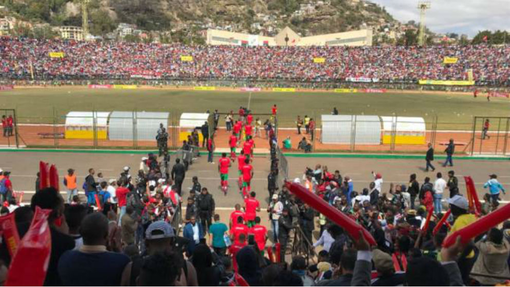 Estadio de fútbol en Madagascar.