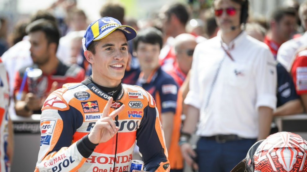 Marc Márquez, después de un Gran Premio. (AFP)