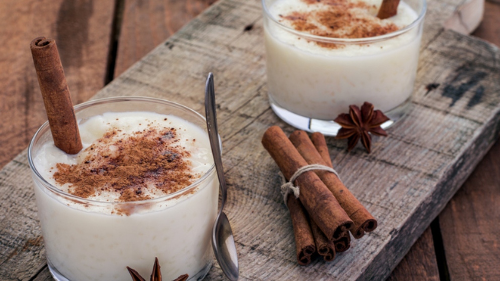 Mousse de arroz con leche