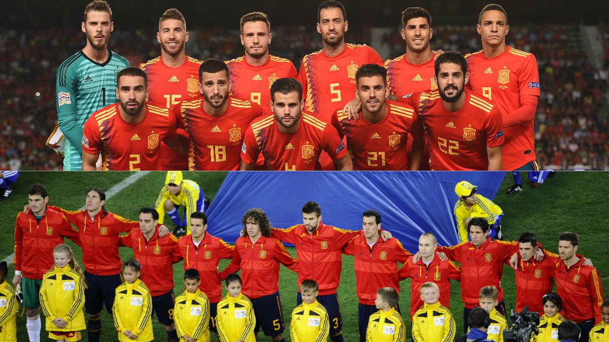 La alineación de España ante Croacia contó con seis madridistas, mientras que en la final de Sudáfrica eran siete los barcelonistas.
