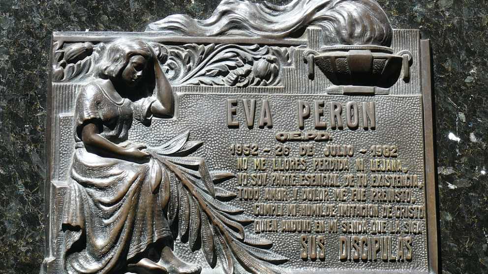 Eva Perón, todo un mito en Argentina