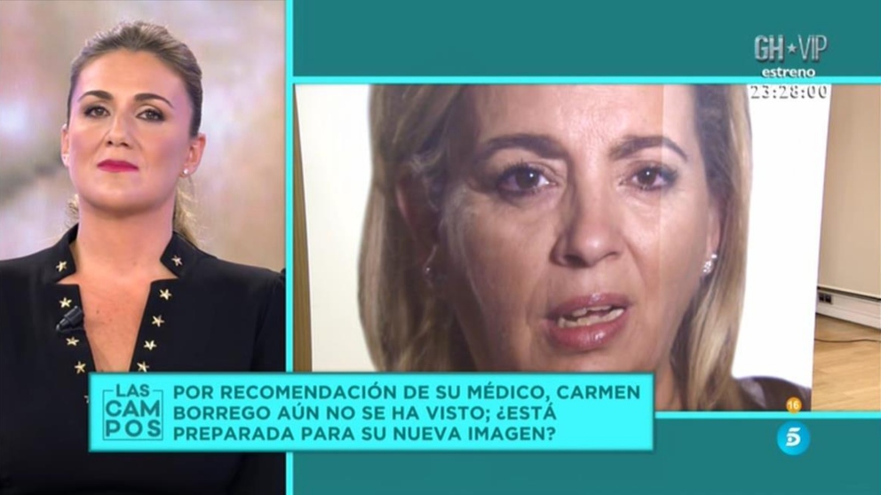 Carmen Borrego ha enseñado su nueva cara en ‘Las Campos’.