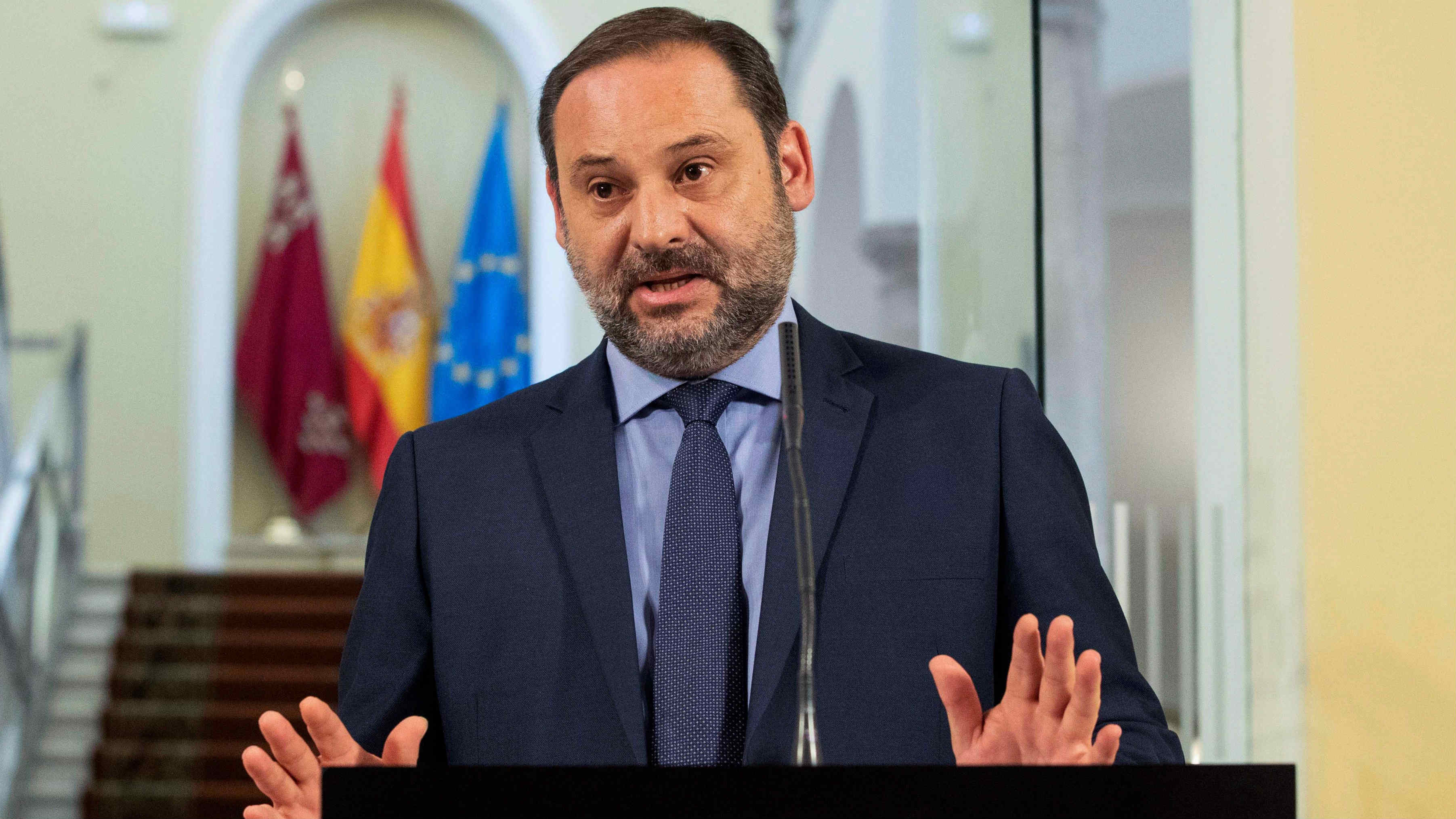 José Luis Ábalos, ministro de Fomento, este jueves en Murcia