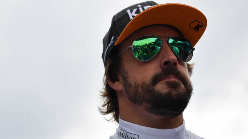 Fernando Alonso, en el Gran Premio de Italia. (AFP)