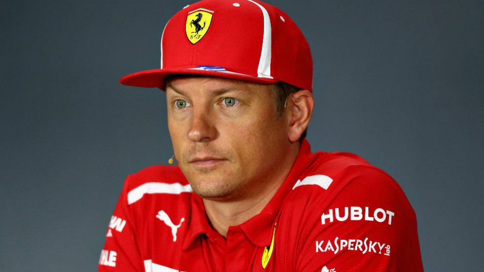 Raikkonen durante la rueda de prensa previa al GP de Singapur. (Getty) | Gran Premio de Singapur de Fórmula 1