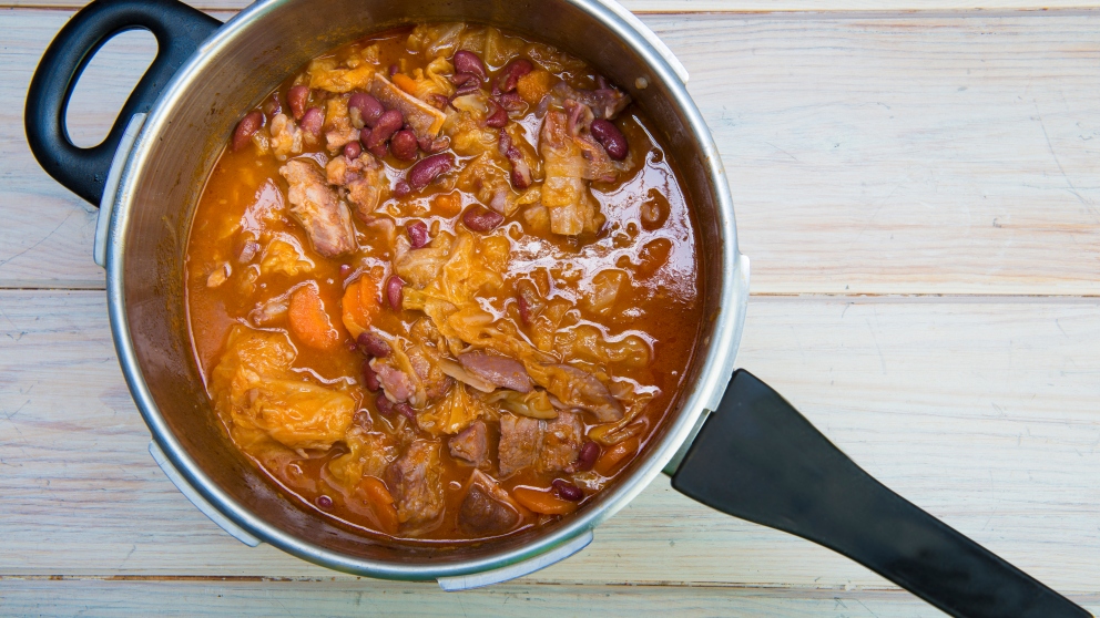 Receta de Potaje de coles canario fácil de preparar