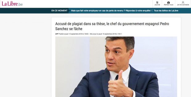 ‘Le Figaro’ y otros medios europeos difunden la exclusiva de OKDIARIO sobre la tesis de Sánchez