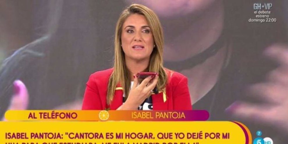 Isabel Pantoja entra en directo en ‘Sálvame’ para hablar de ‘GH VIP 2018’