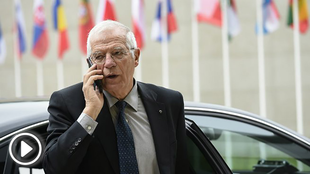 Josep Borrell, ministro de Exteriores, en Bruselas. (Foto: AFP)